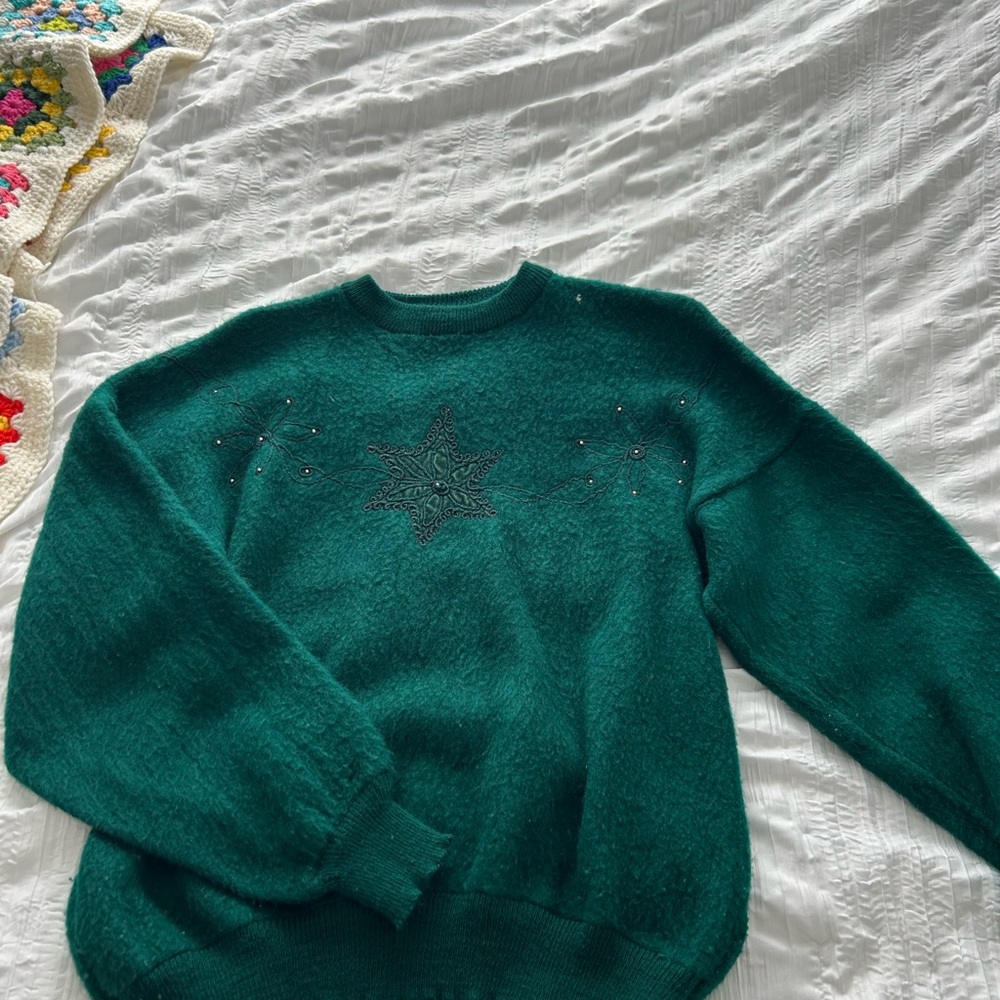 Emerald Green Women's Sweater from Italy